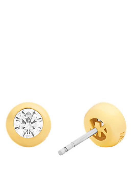 Michael Kors Premium oorknopjes verguld MKJ8661710 - detail goud
