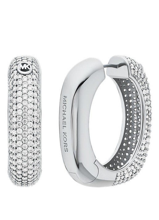 Michael Kors Premium oorringen MKJ8604040 - detail zilver