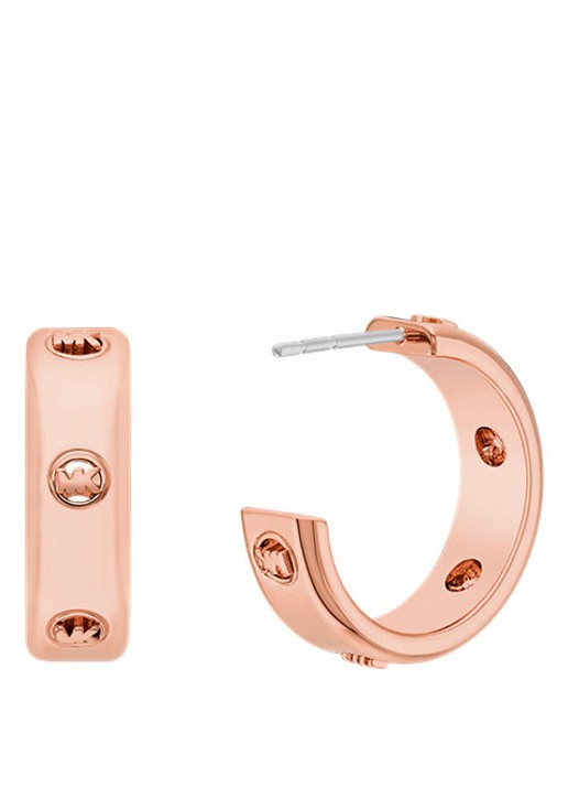 Michael Kors Premium oorringen verguld MKJ8617791 - detail roségoud