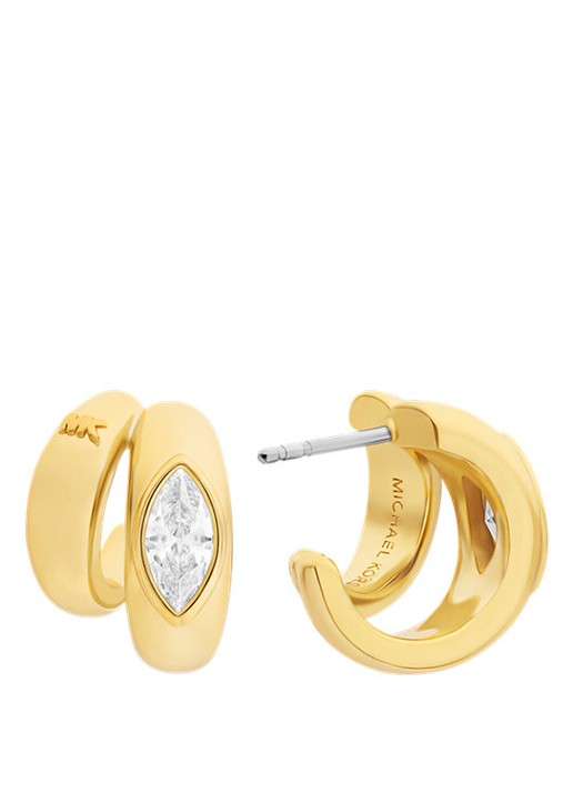 Michael Kors Premium oorstekers verguld MKJ8678710 - detail goud
