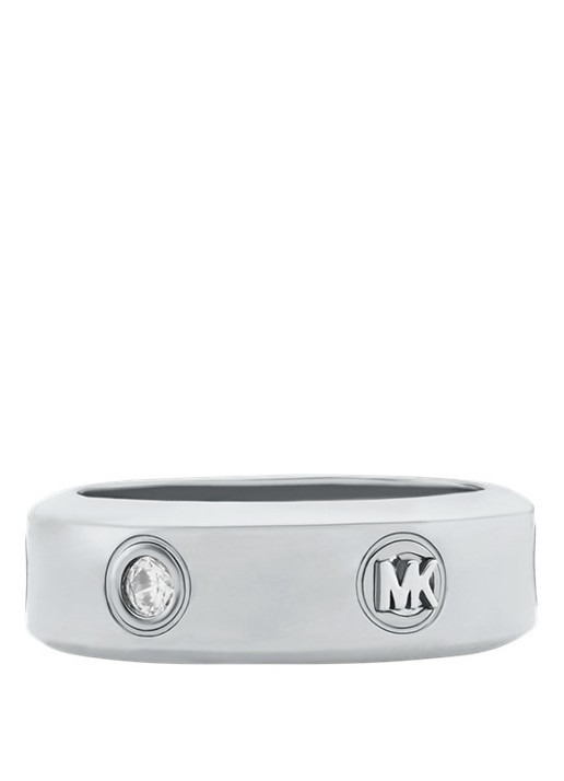 Michael Kors Premium ring MKJ8651040 - voorkant 3 zilver