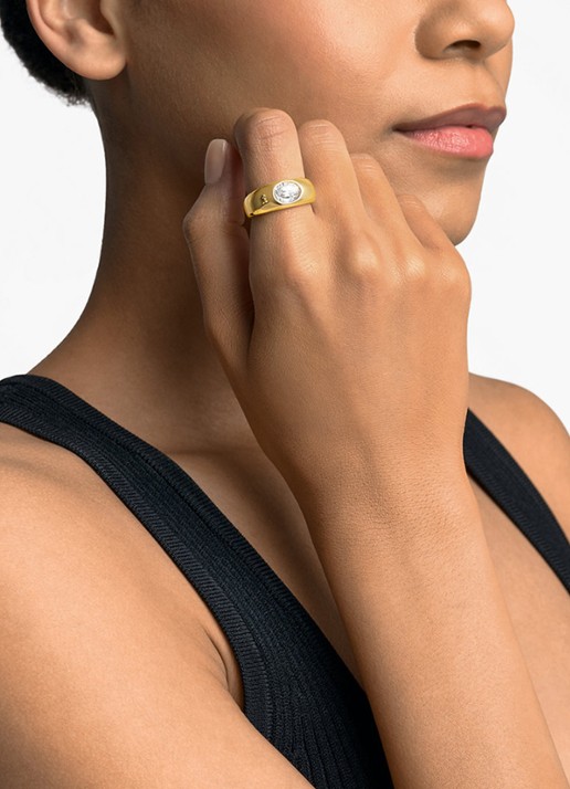 Michael Kors Premium ring verguld MKJ8482710 - detail 2 goud