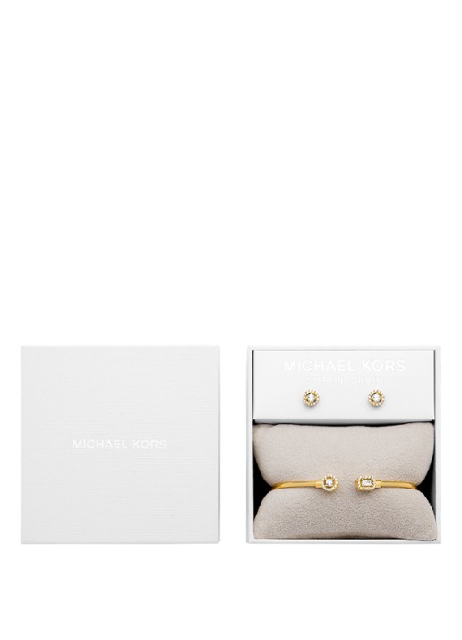 Michael Kors Premium set van armband en oorknopjes MKC1852SET - detail 3 goud