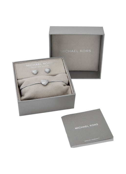 Michael Kors Premium set van armband en oorstekers MKC1833SET - detail 4 zilver