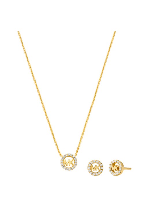 Michael Kors Premium set van ketting en oorknopjes MKC1837SET