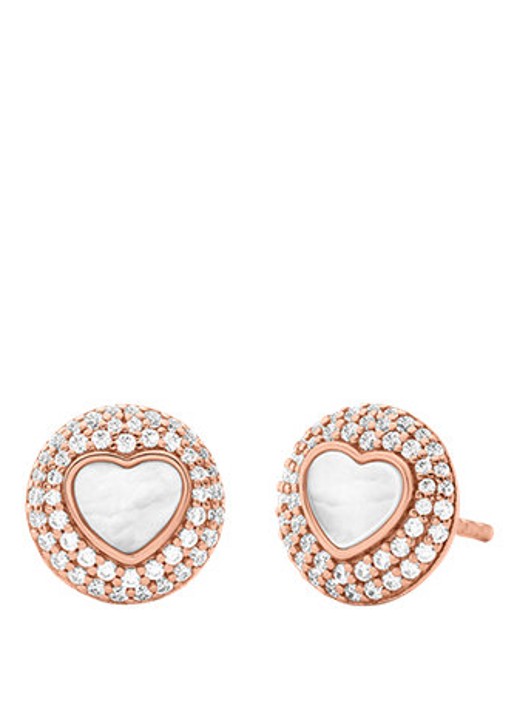 Michael Kors Premium set van ketting en oorstekers verguld MKC1850SET - detail 2 roségoud