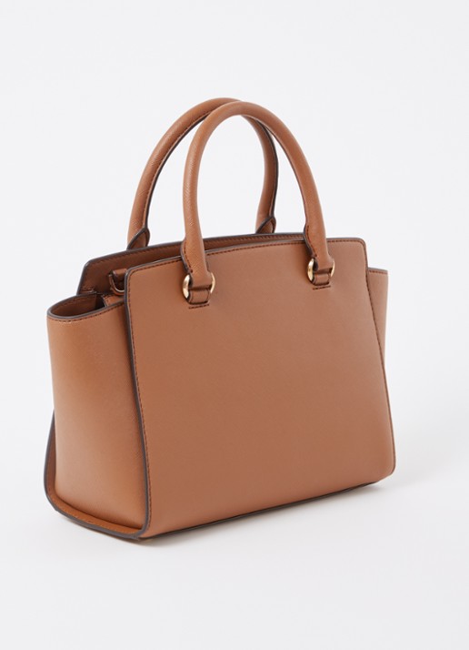 Michael Kors Selma M handtas met afneembare schouderriem - achterkant 6 bruin