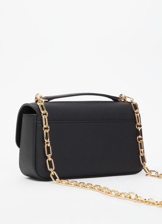 Michael Kors Tribeca schoudertas van leer met verstelbare schouderriem - achterkant 2 zwart