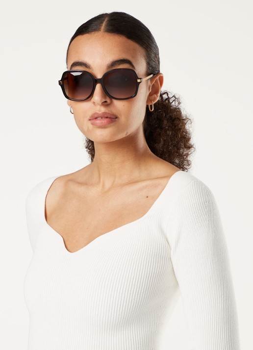 Michael Kors Zonnebril Adranna MK2024 - voorkant 2 bruin