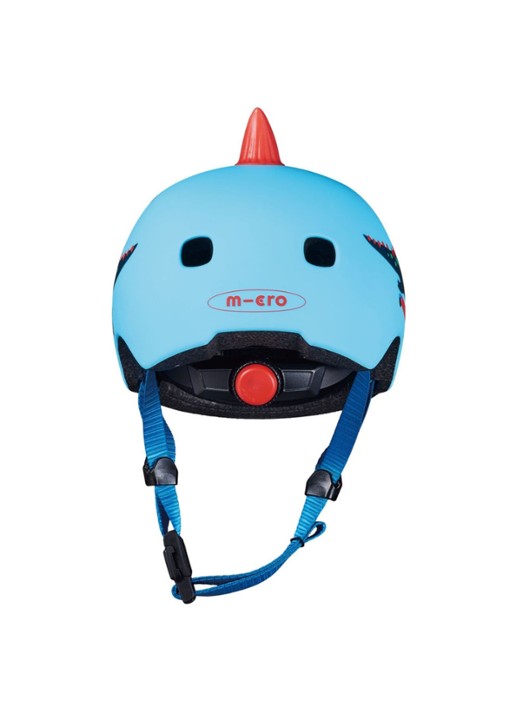Micro Step Dino kinderhelm M - detail 2 blauw