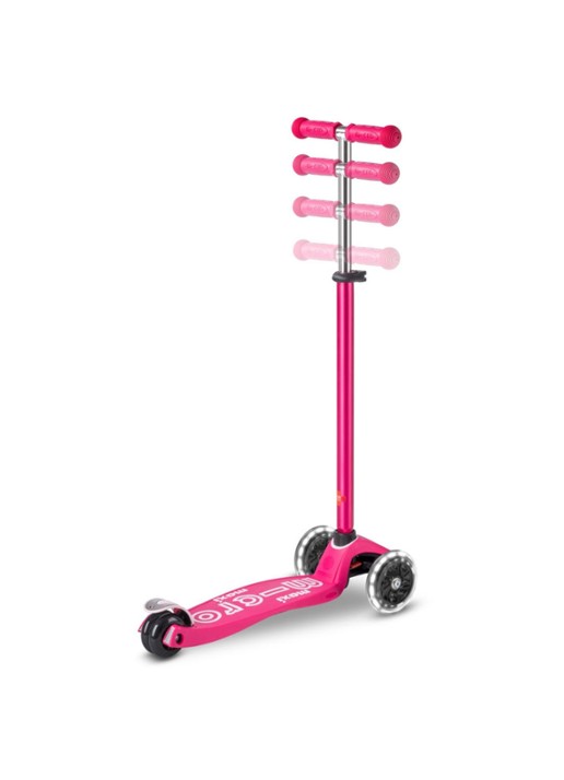 Micro Step Maxi Deluxe step met led wielen - detail roze