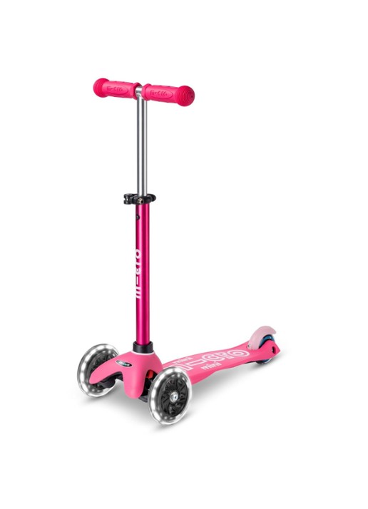 Micro Step Mini Micro Deluxe 3-in-1 Push step met LED-verlichting  - detail 6 roze