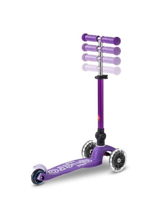 Micro Step Mini Micro Deluxe step met LED-verlichting - detail 3 paars