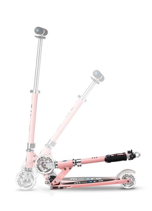 Micro Step Miro Sprite step met LED-verlichting - detail 4 roze