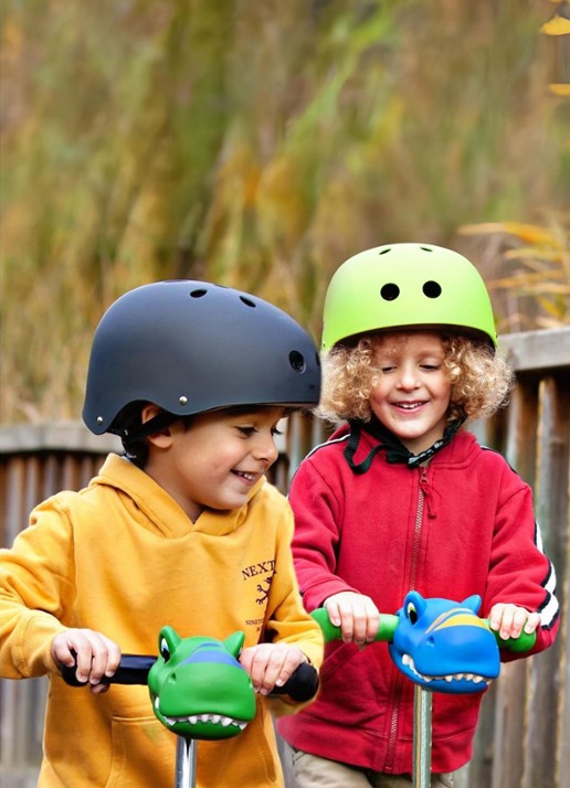 Micro Step Scootaheadz Dino step accessoire - voorkant 4 groen