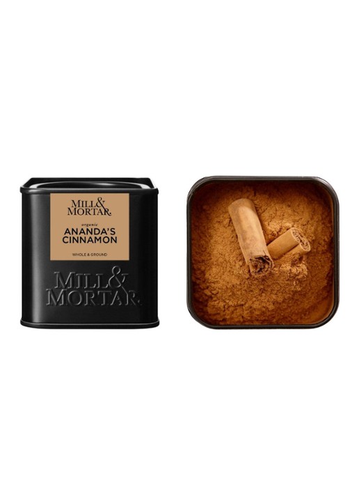 Mill & Mortar Ananda's kaneel 45 gram - voorkant 2 beige