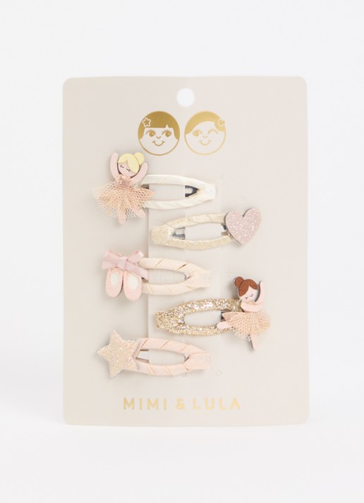 Mimi & Lula Ballerina Mini haarclip in set van 5