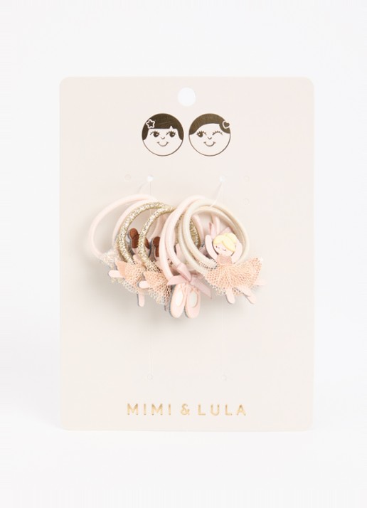 Mimi & Lula Ballerina Mini haarelastiekjes in set van 8