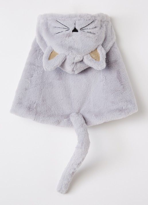 Mimi & Lula Cat cape - voorkant 2 lichtgrijs