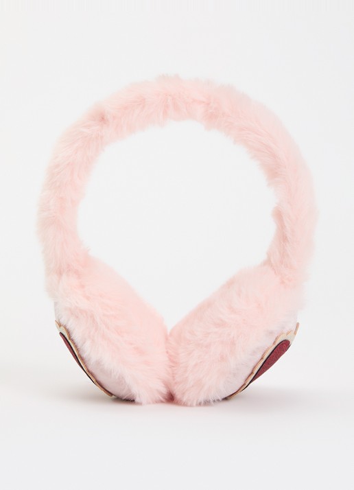 Mimi & Lula Dreamy Hearts oorwarmers van imitatiebont