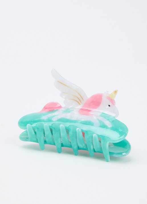 Mimi & Lula Haarklem met print - voorkant 2 turquoise
