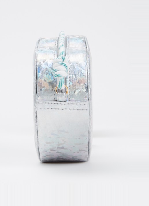 Mimi & Lula Holographic Heart crossbodytas met metallic finish - detail 4 zilver