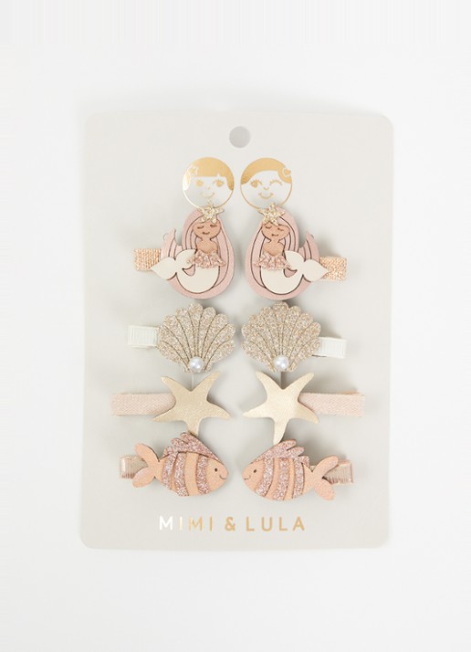 Mimi & Lula Mermaid haarclip in set van 8