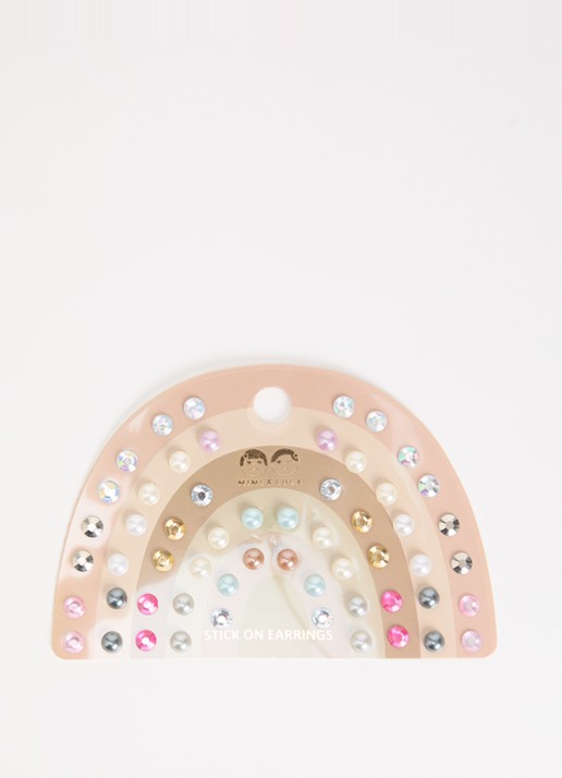 Mimi & Lula Pink Pearl Stick On oorknopjes