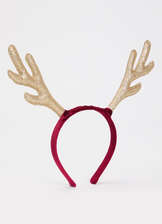 Mimi & Lula Rudolph Antlers haarband met applicatie en glitter