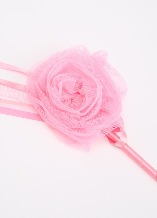 Mimi & Lula Ruffle Flower toverstaf - voorkant 2 roze