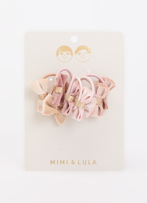 Mimi & Lula Velvet Tinkerbell haarelastiekjes in 8-pack