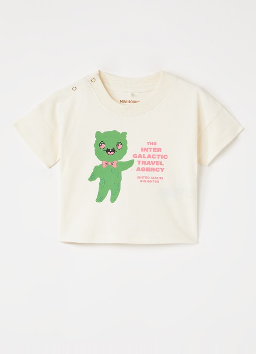 Mini Rodini Alien Travel Agency T-shirt met print