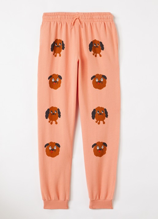 Mini Rodini Doggies tapered fit joggingbroek met print
