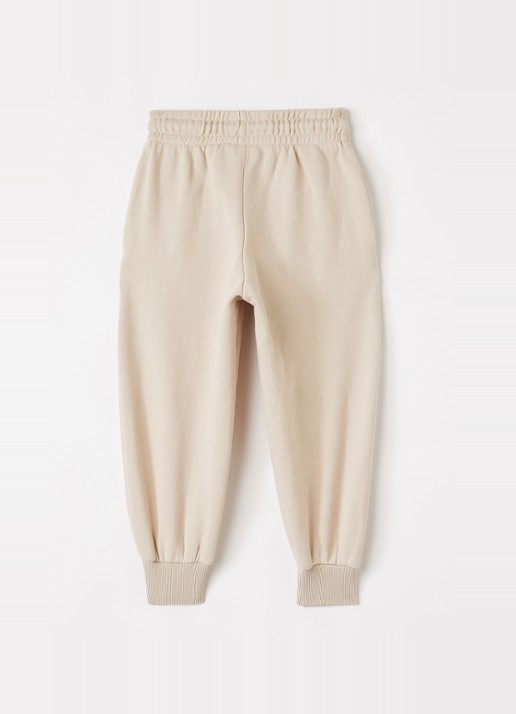 Mini Rodini Doggies tapered fit joggingbroek met print - detail 7 beige