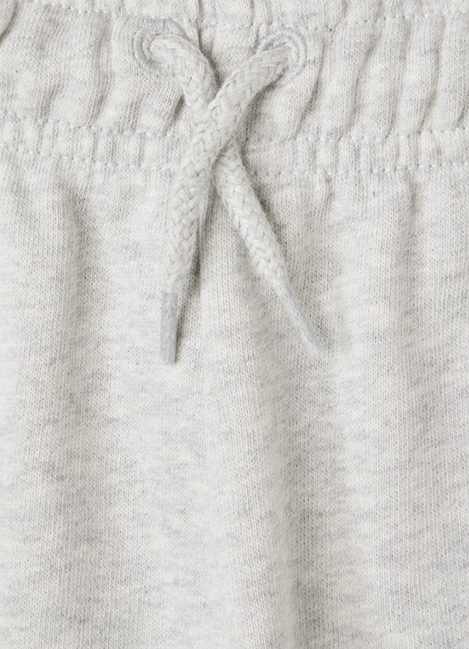 Mini Rodini EMB tapered fit joggingbroek met borduring - detail 5 grijsmele