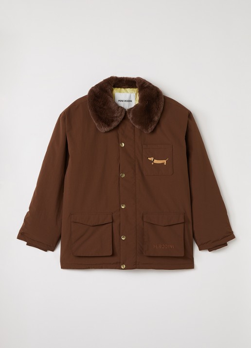 Mini Rodini Gewatteerde parka met klepzakken