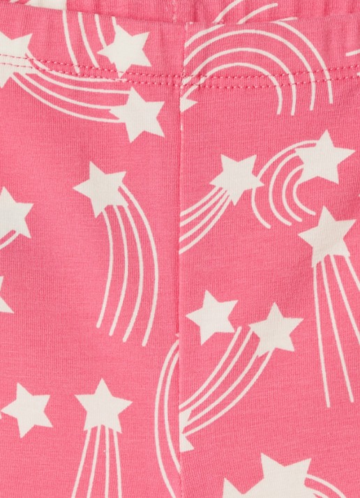 Mini Rodini Starfall flared fit legging met print - detail 4 roze