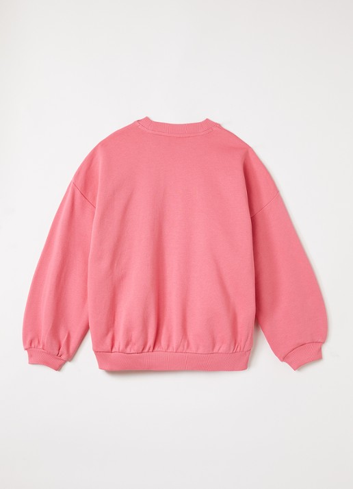 Mini Rodini Sweater met print - voorkant 3 roze