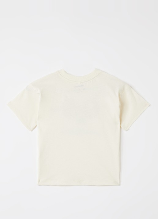 Mini Rodini T-shirt met logoprint - voorkant 2 wit
