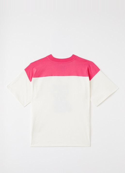 Mini Rodini T-shirt met print - voorkant 2 roze