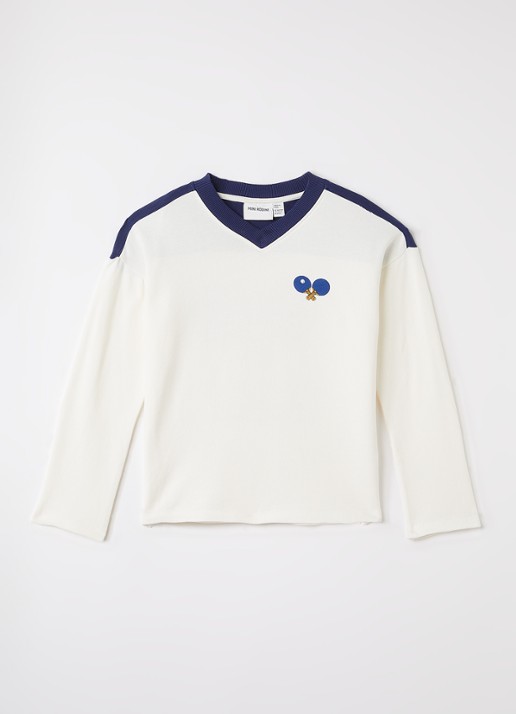 Mini Rodini Table Tennis sweater met borduring
