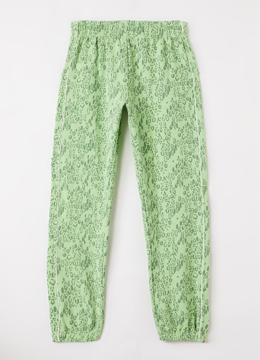 Mini Rodini Tapered fit joggingbroek met panterprint