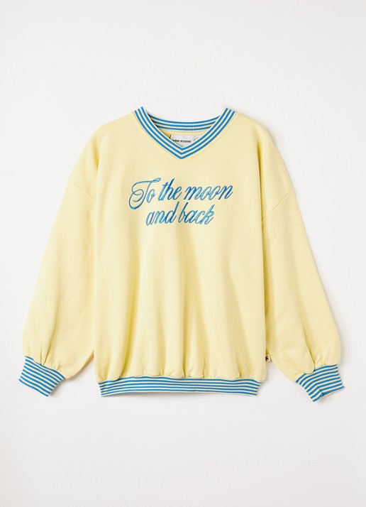 Mini Rodini To The Moon And Back sweater met borduring