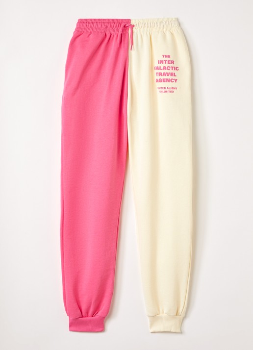 Mini Rodini Travel Agency tapered fit joggingbroek met print