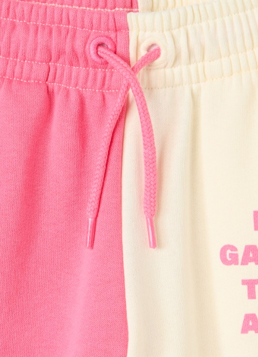 Mini Rodini Travel Agency tapered fit joggingbroek met print - detail 5 roze