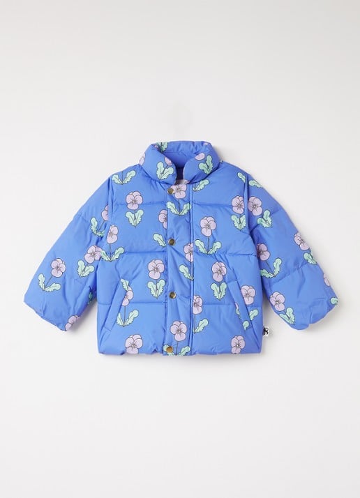 Mini Rodini Violas pufferjack met bloemenprint
