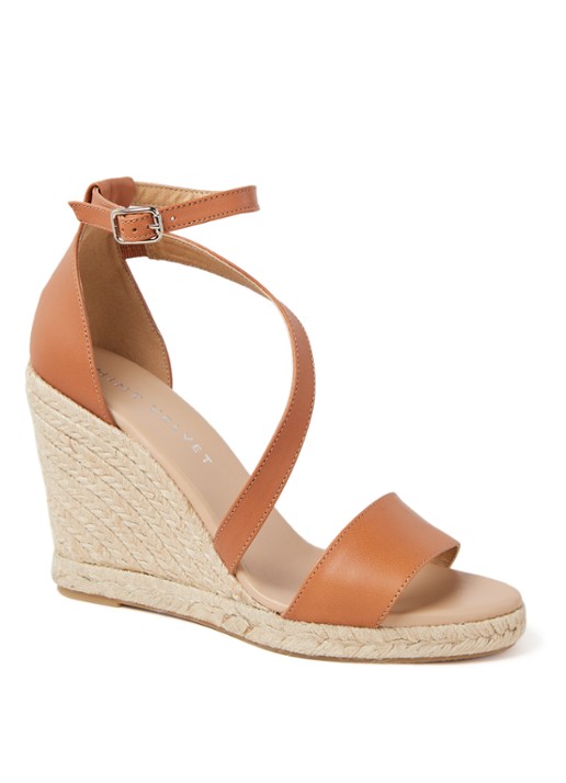 Mint Velvet Daisy sleehak van geitenleer - voorkant bruin