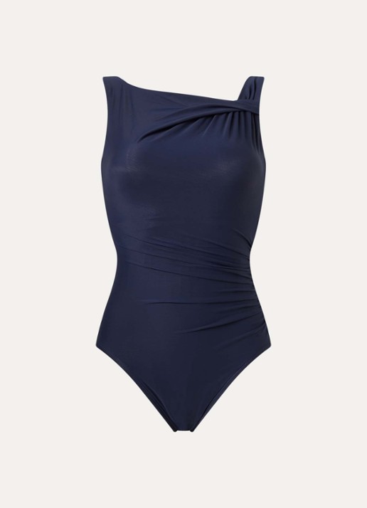 Miraclesuit Avra corrigerend badpak met beugel - voorkant donkerblauw