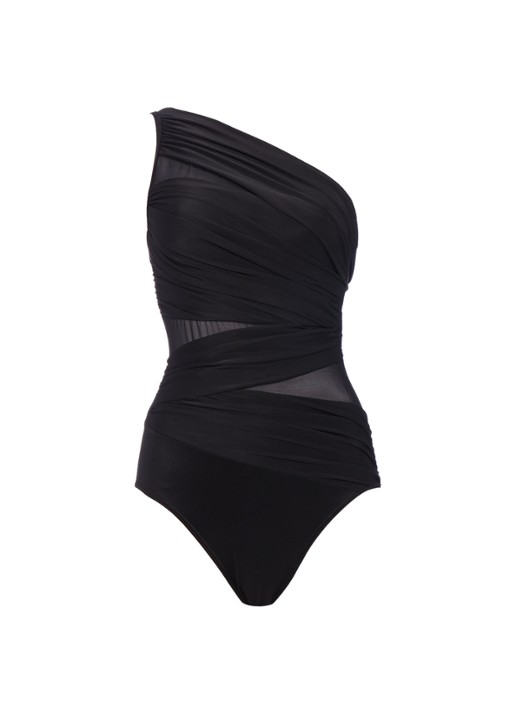 Miraclesuit Jena voorgevormd corrigerend badpak - voorkant zwart