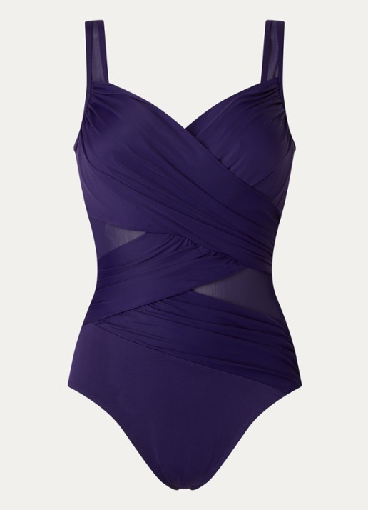 Miraclesuit Madero corrigerend badpak met beugel - voorkant 4 paars